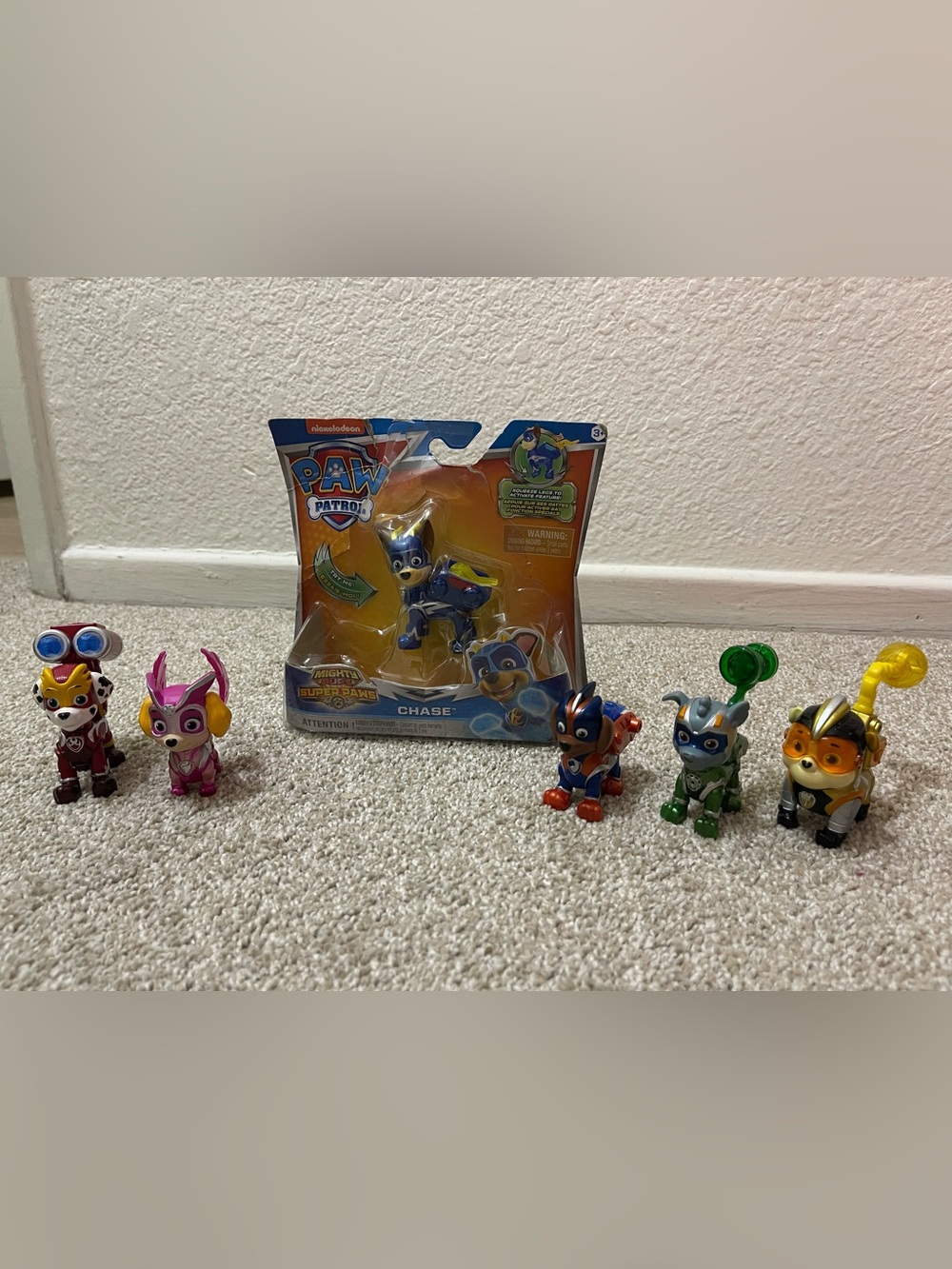 Paw Patrol Mighty Pups Super Paws Complete Figure Set